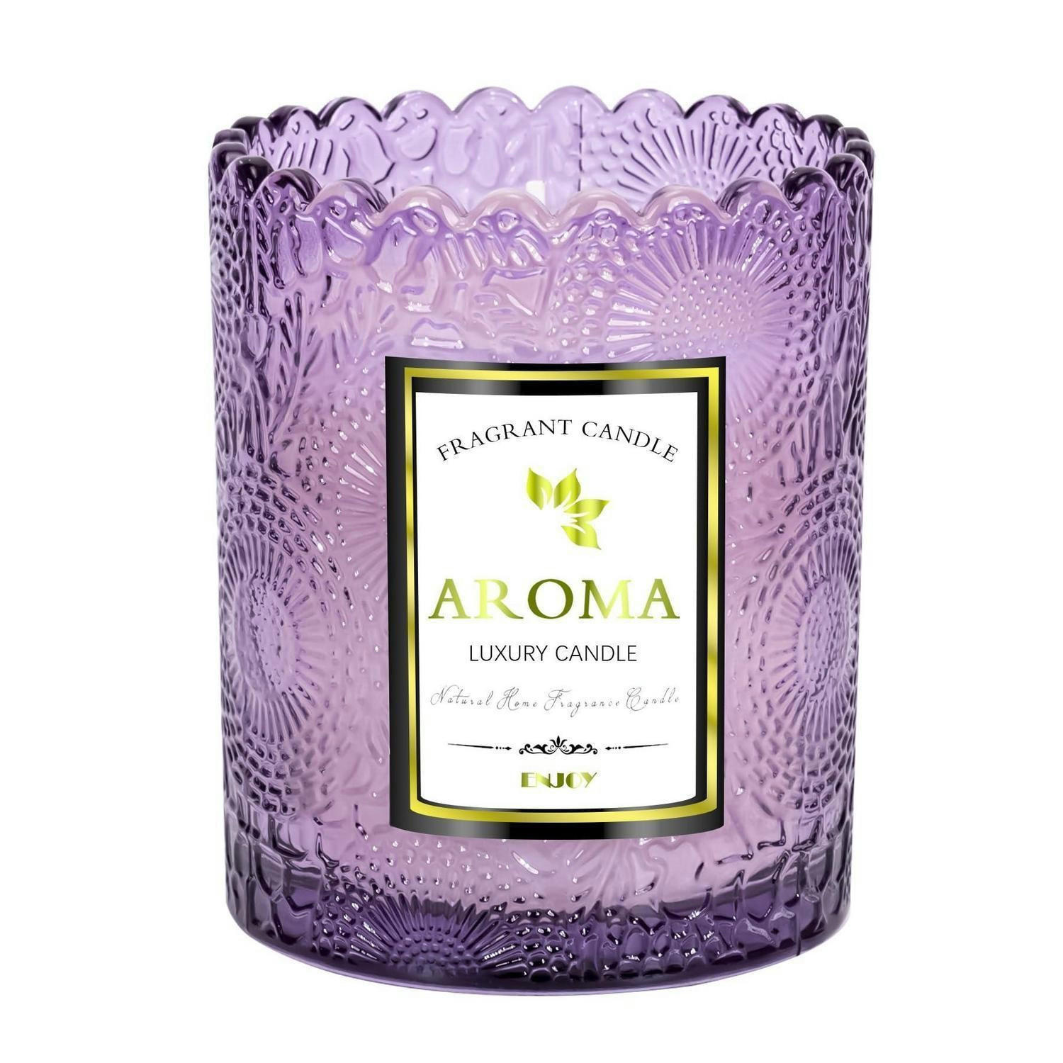 DUFTKERZE im Glas Lavendel 150g - Lila, Paraffin (9cm)