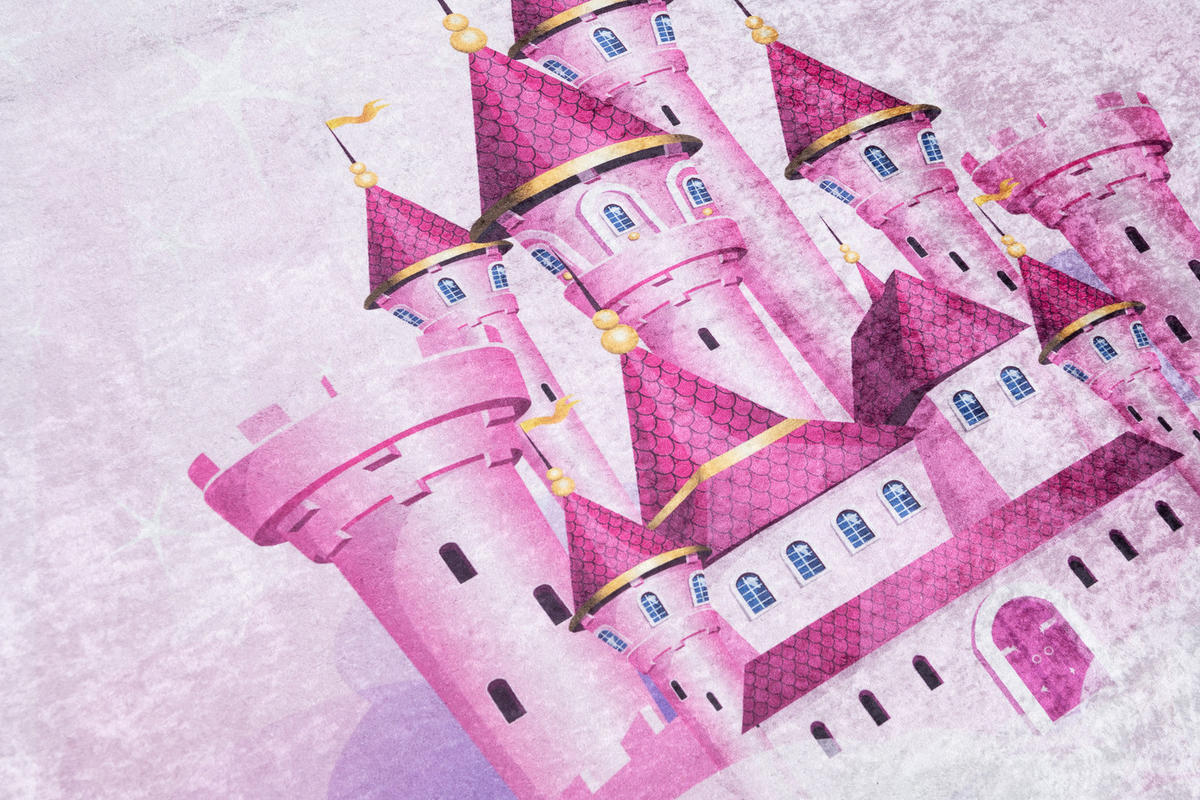 TEPPICH EMMA Rosa 140/200 cm - Rosa, Kunststoff (140/200cm) - Tapiso