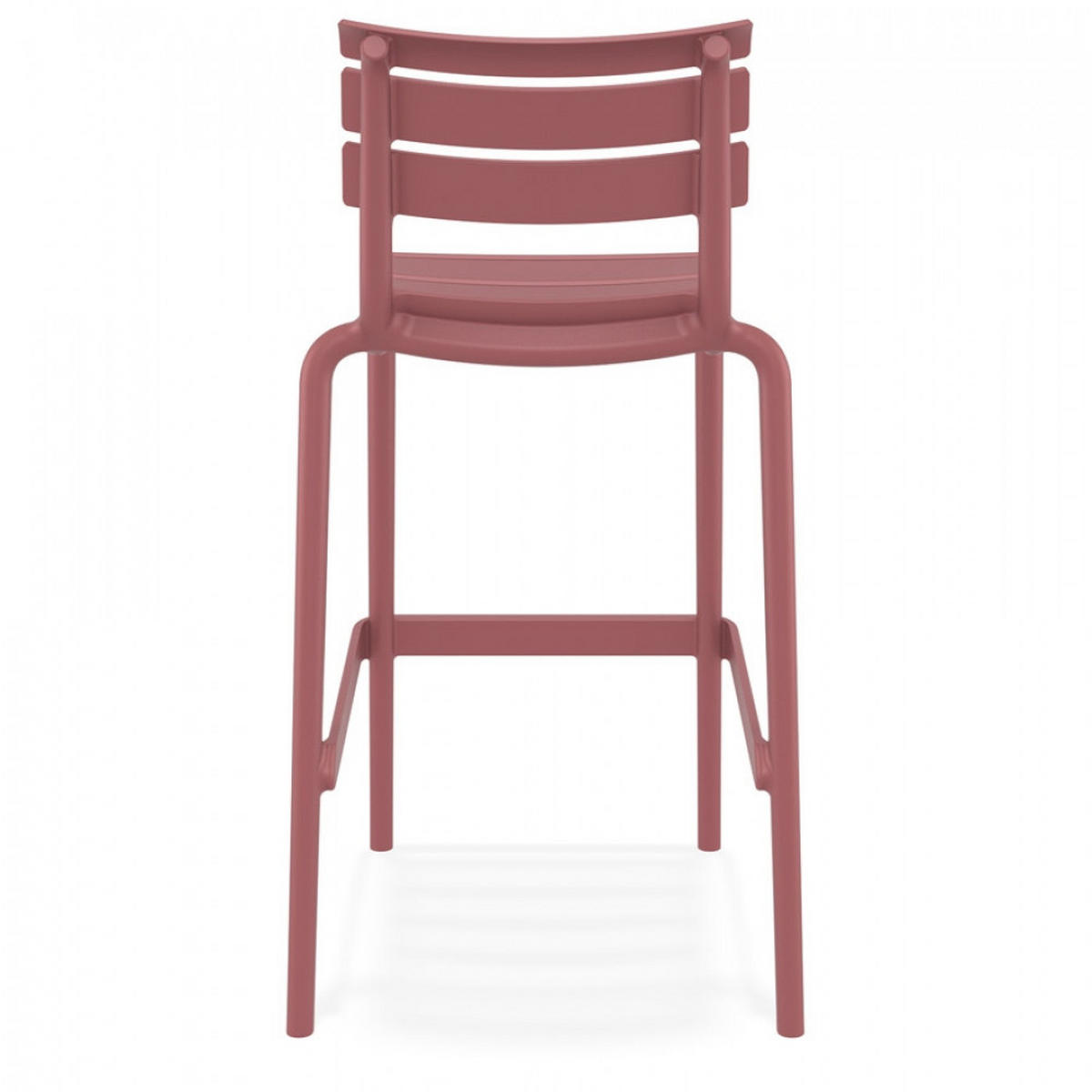BARHOCKER Rot 53x105x55cm - Rot, Kunststoff (53/105/55cm) - AlterEgo