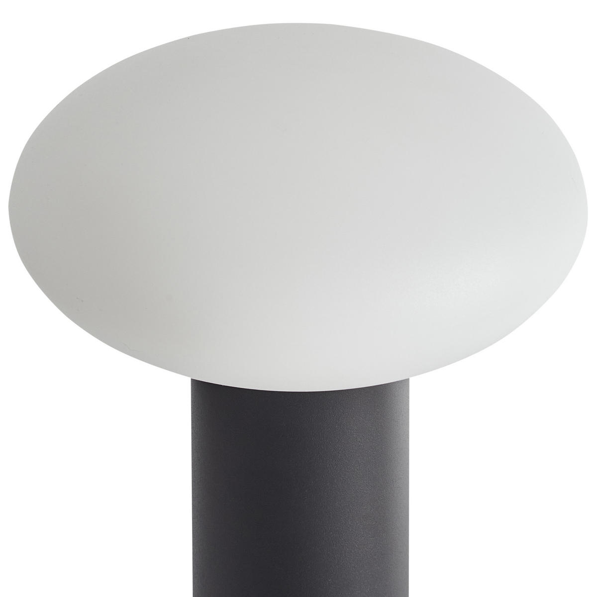 LED-TISCHLEUCHTE Schwarz/Weiß Buayan - Schwarz/Weiß, Metall (15/15/25cm) - Beliani