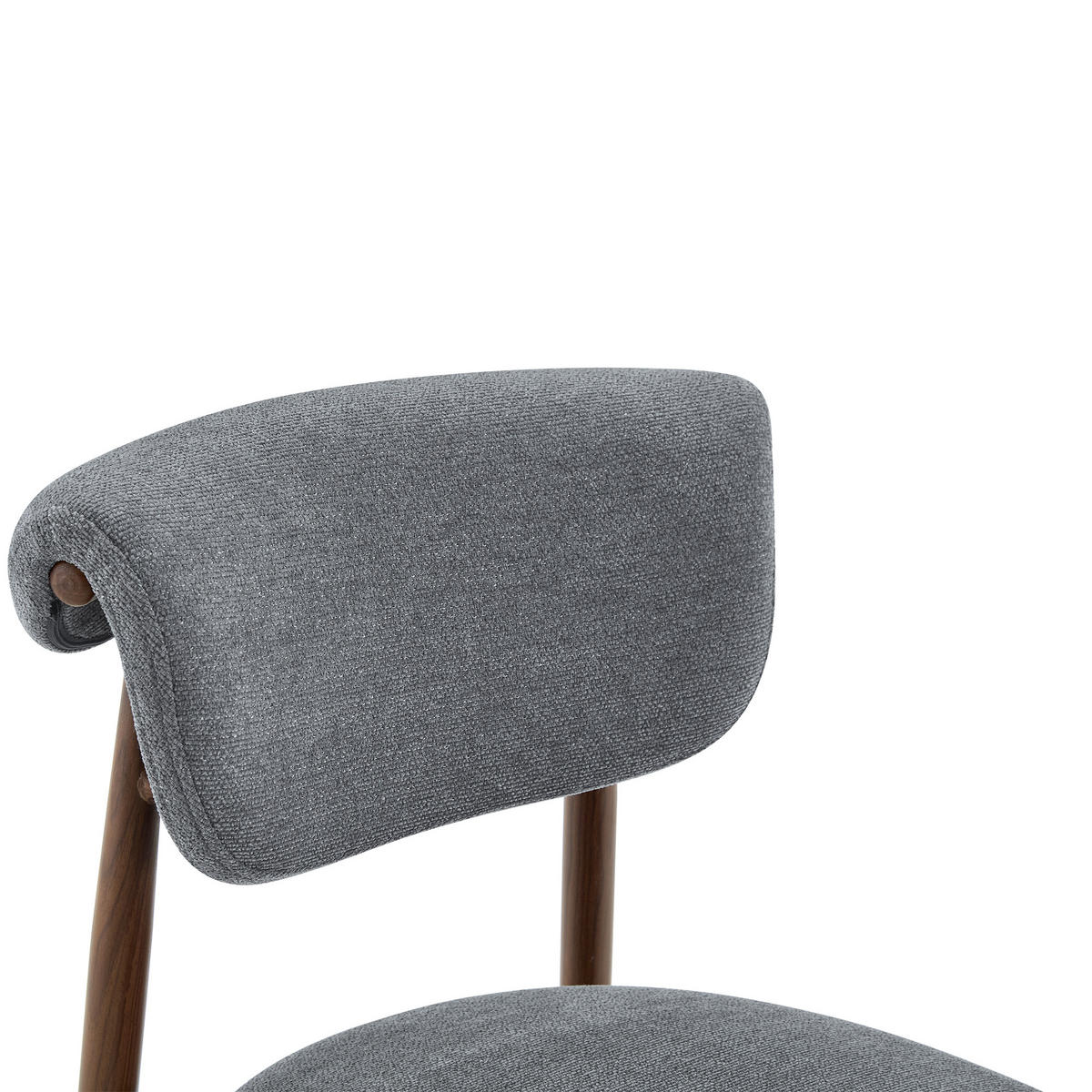 STUHL-SET DE-36452 4 Stück mit gebogener Rückenlehne Grau - Grau, Metall (58.5/83/48cm) - ComfortXL