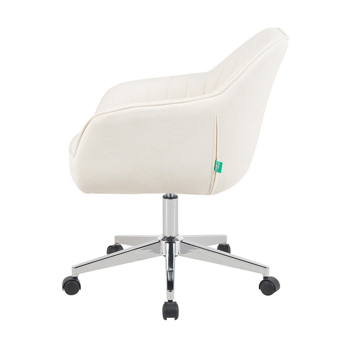 BÜROSTUHL Mika-Noel - Chromfarben/Creme, Textil/Metall (60/79/61cm) - DUBI Möbel