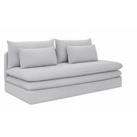 SCHLAFSOFA Mit Bettkasten NELIA, Stoff Poso, Hellgrau - Hellgrau, Holz (190/75/90cm) - Kaiser Möbel