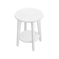 BEISTELLTISCH LILONGWE - Weiß, Holzwerkstoff (40/40/50cm) - Hansiro