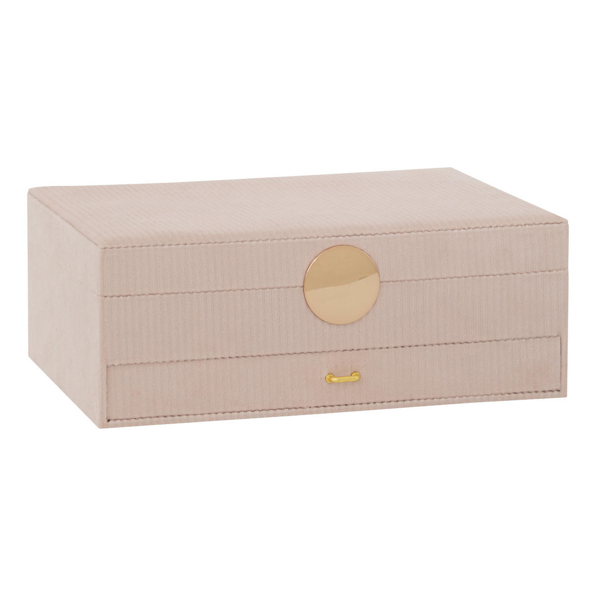 SCHMUCKSCHATULLE Enya 27,5/19/10 cm - Beige, Holzwerkstoff (19/10/27.5cm) - Atmosphera Createur d´interieur