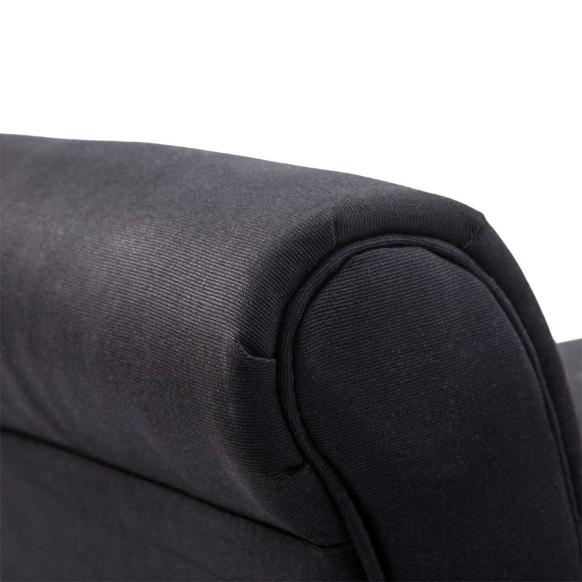 TRUHENBANK DE-12778 gepolsterte Armlehnen, 102 cm Schwarz - Schwarz, Holzwerkstoff (102/51/36cm) - ComfortXL