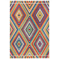 OUTDOOR-TEPPICH Geometrisch-Design, multifunktional, mehrfarbig LUNE, Multi 120x170 cm - Multicolor, Textil (120/170cm) - KADIMA DESIGN