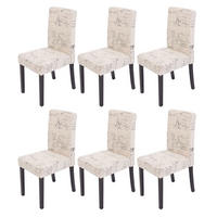 ESSZIMMERSTUHL Beige, Schwarz 6er-Set - Beige/Schwarz, Textil (43/90/48cm) - MCW