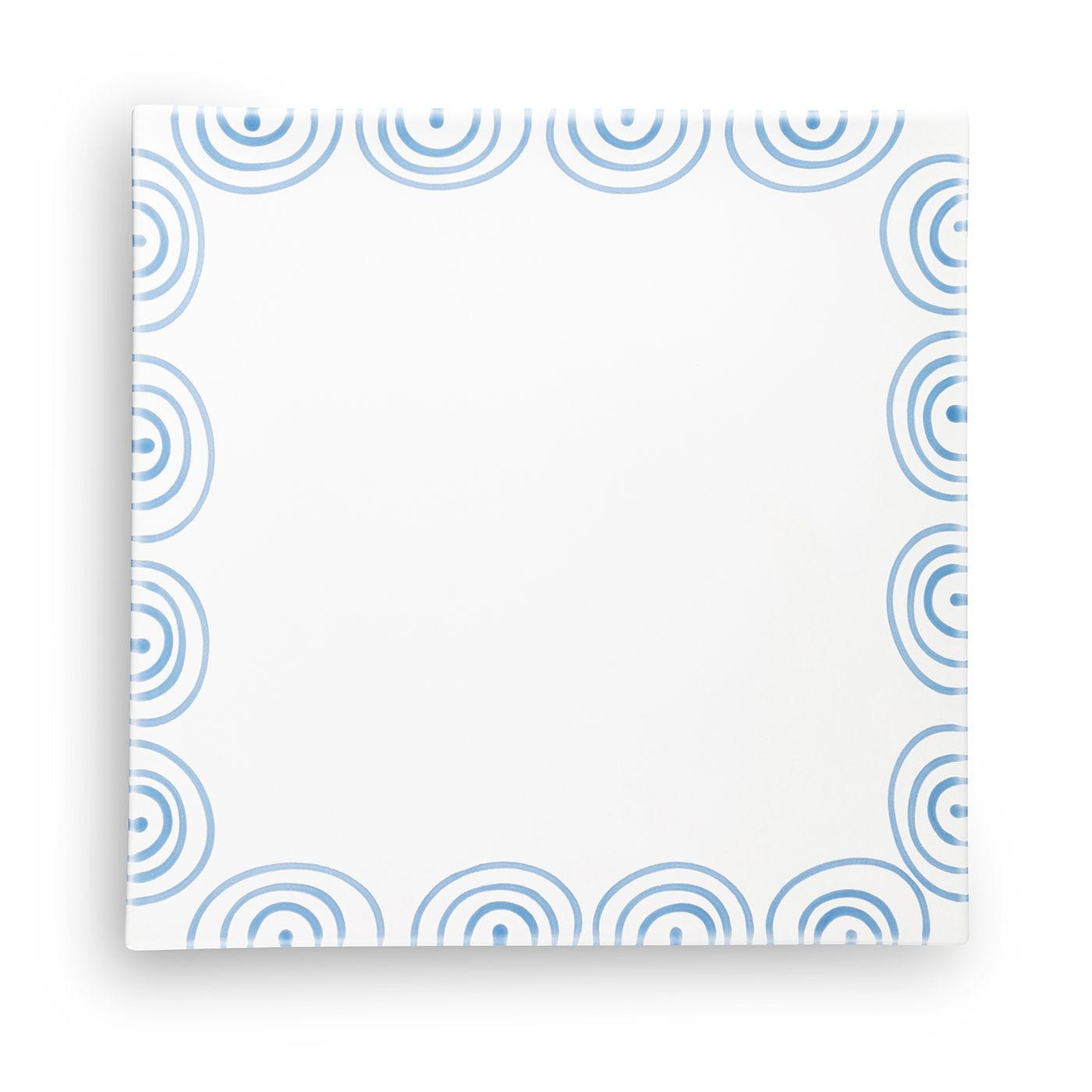 PLATZTELLER Keramik Blaugeflammt 31 cm Trend - Blau, Keramik (31cm) - Gmundner Keramik