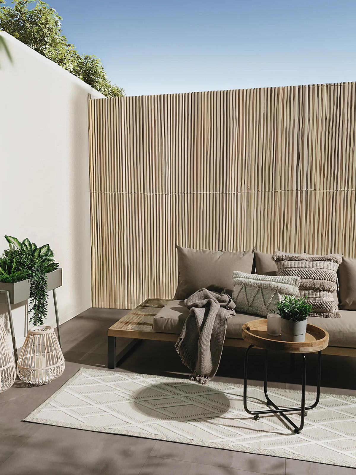 VNITŘNÍ a venkovní běhoun Flora Krémová 80x300 cm - krémová, plast/umělá hmota (80/300cm) - benuta