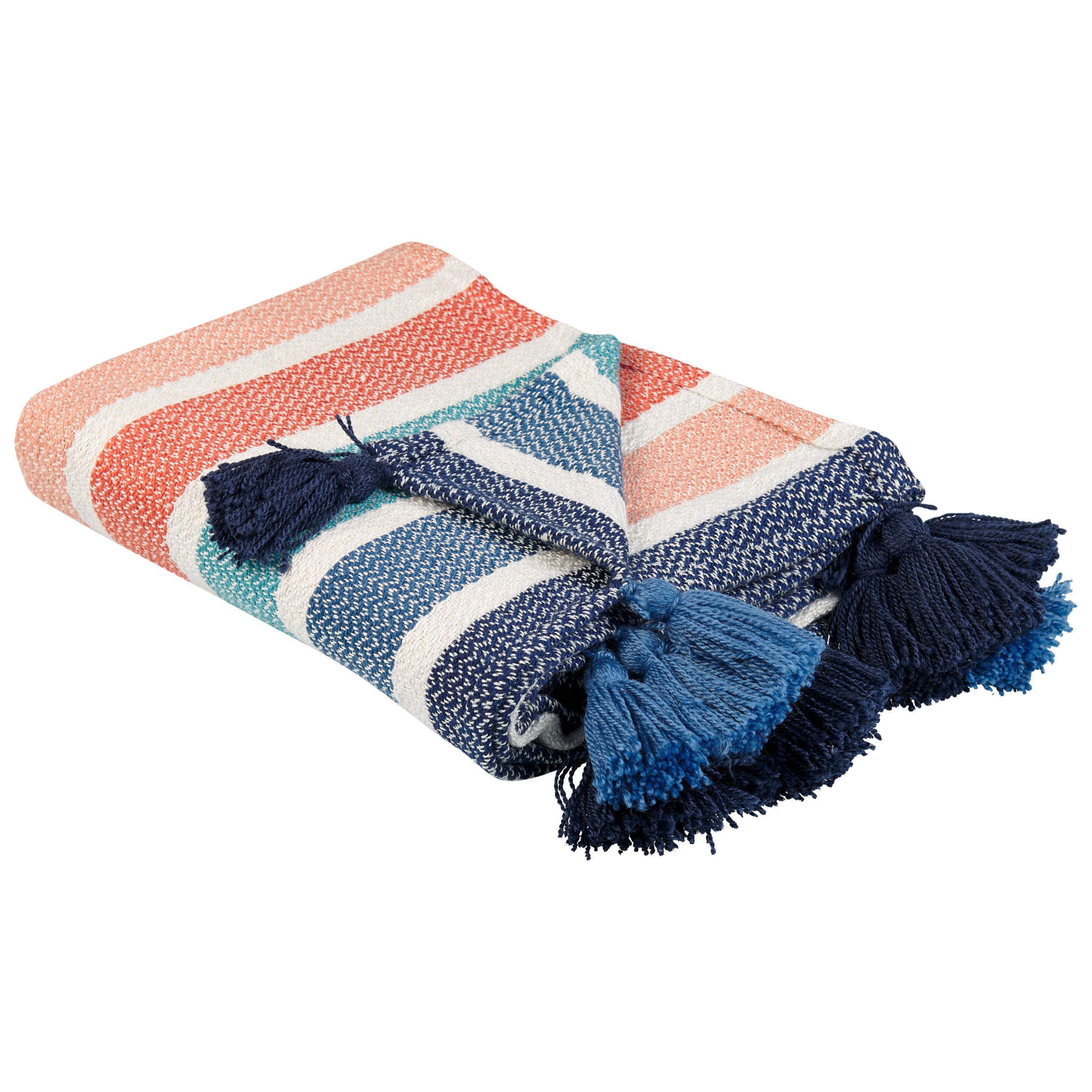 DECKE Bunt Senbuk 130/150 cm - Multicolor, Textil (130/150cm) - Beliani