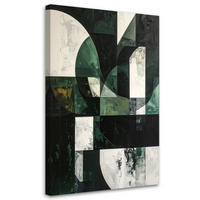 LEINWANDBILD 3D und geometrisch 20x30cm - Grün, Textil (20/30cm) - Feeby