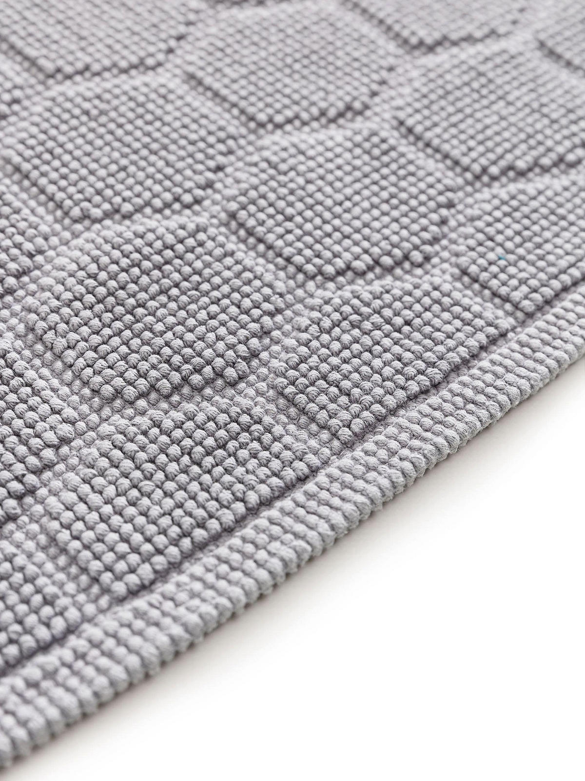 BADEMATTE Jojo Grau 50x80 cm - Grau, Textil (50/80cm) - benuta Nest