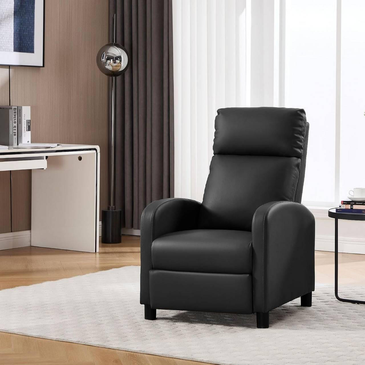 Thumbnail - Woltu Relaxsessel, Schwarz, Textil, 65.5x102x89 cm, Wohnzimmer, Sessel, Relaxsessel