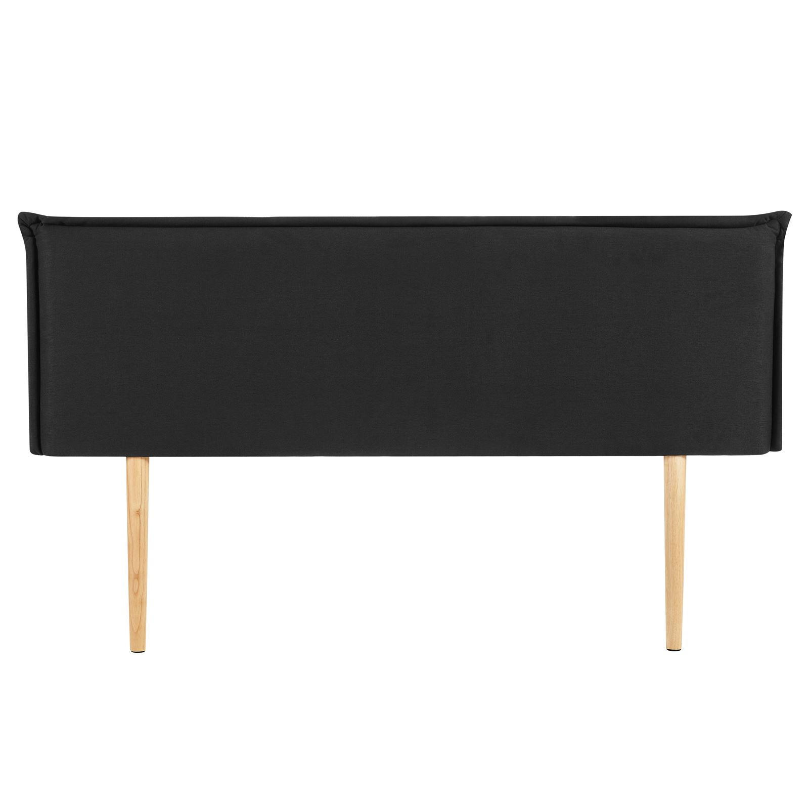 KOPFTEIL VINCEL 160X190 CM - Schwarz, Textil (162/94/7cm) - IDIMEX