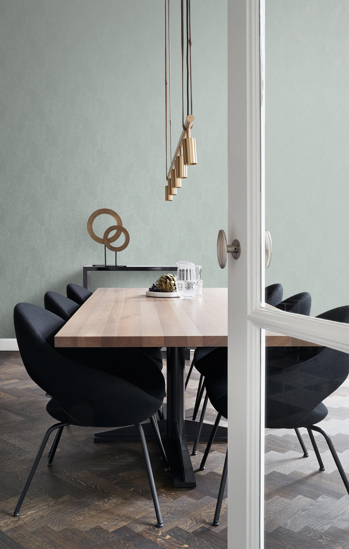 TAPETE Blätter 53 cm x 10.05 m - Blau, Papier (53/1000cm) - Origin Wallcoverings
