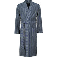 BADEMANTEL HERREN KIMONO STREIFEN 4854 BLAU-FIELD - 14 - Blau, Textil (Mnull) - Cawoe