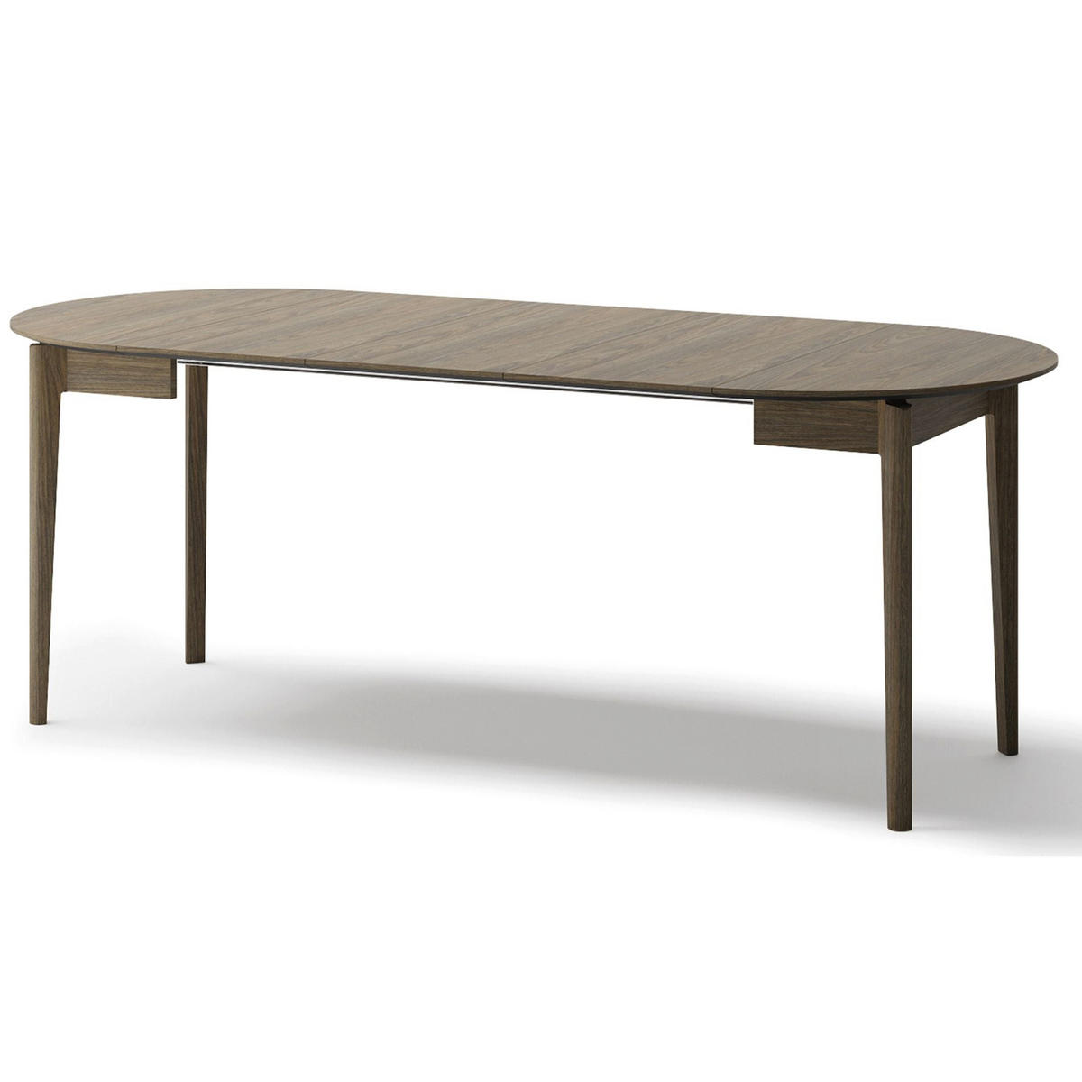 JEDÁLENSKÝ STÔL Plot rozkladací tmavý dekor duba, 90 x 210 x 90 cm - tmavohnedá, drevo/kompozitné drevo (90/90/77cm) - Selsey