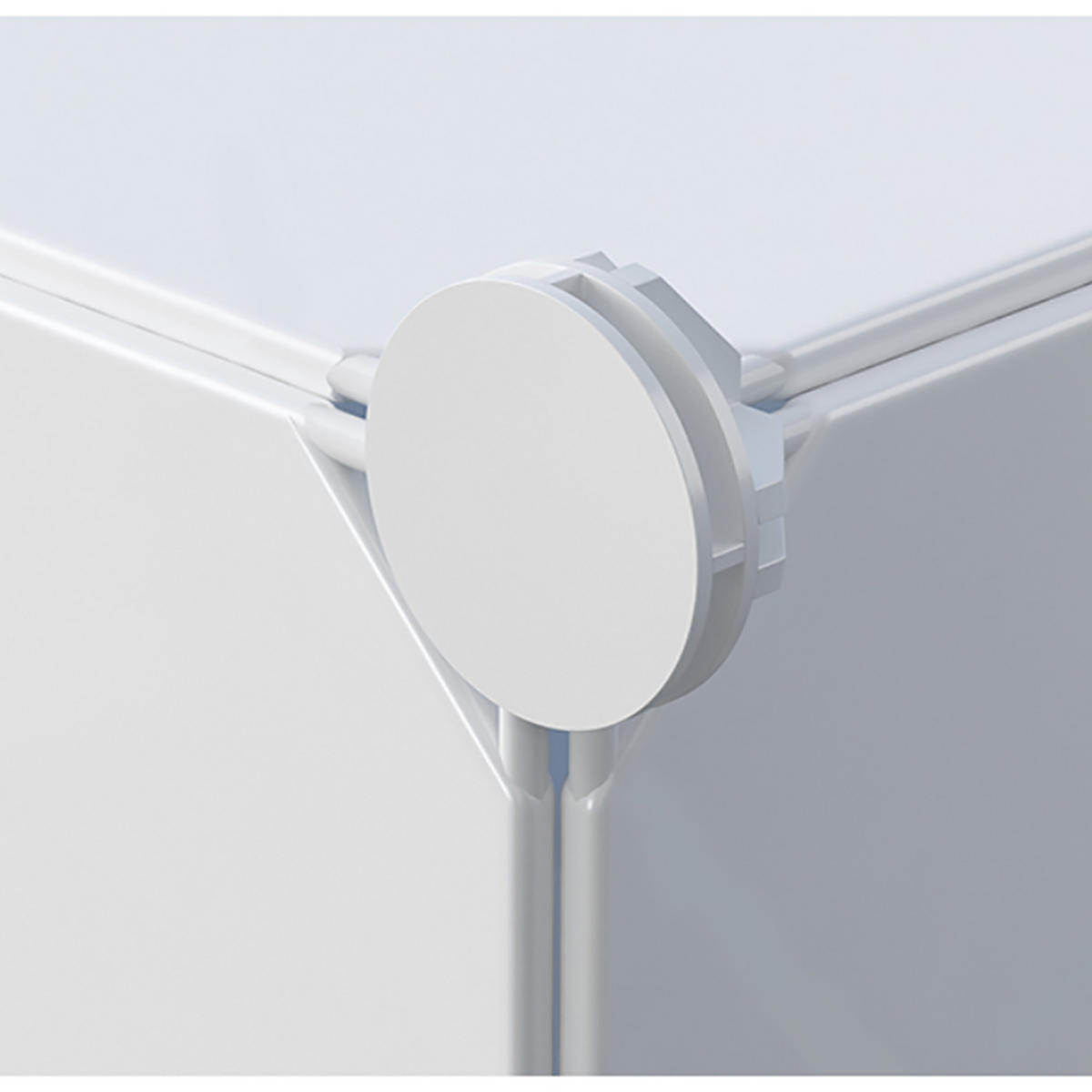 MODULARER Kleiderschrank 183/147/47 cm - Weiß, Kunststoff (147/183/47cm)