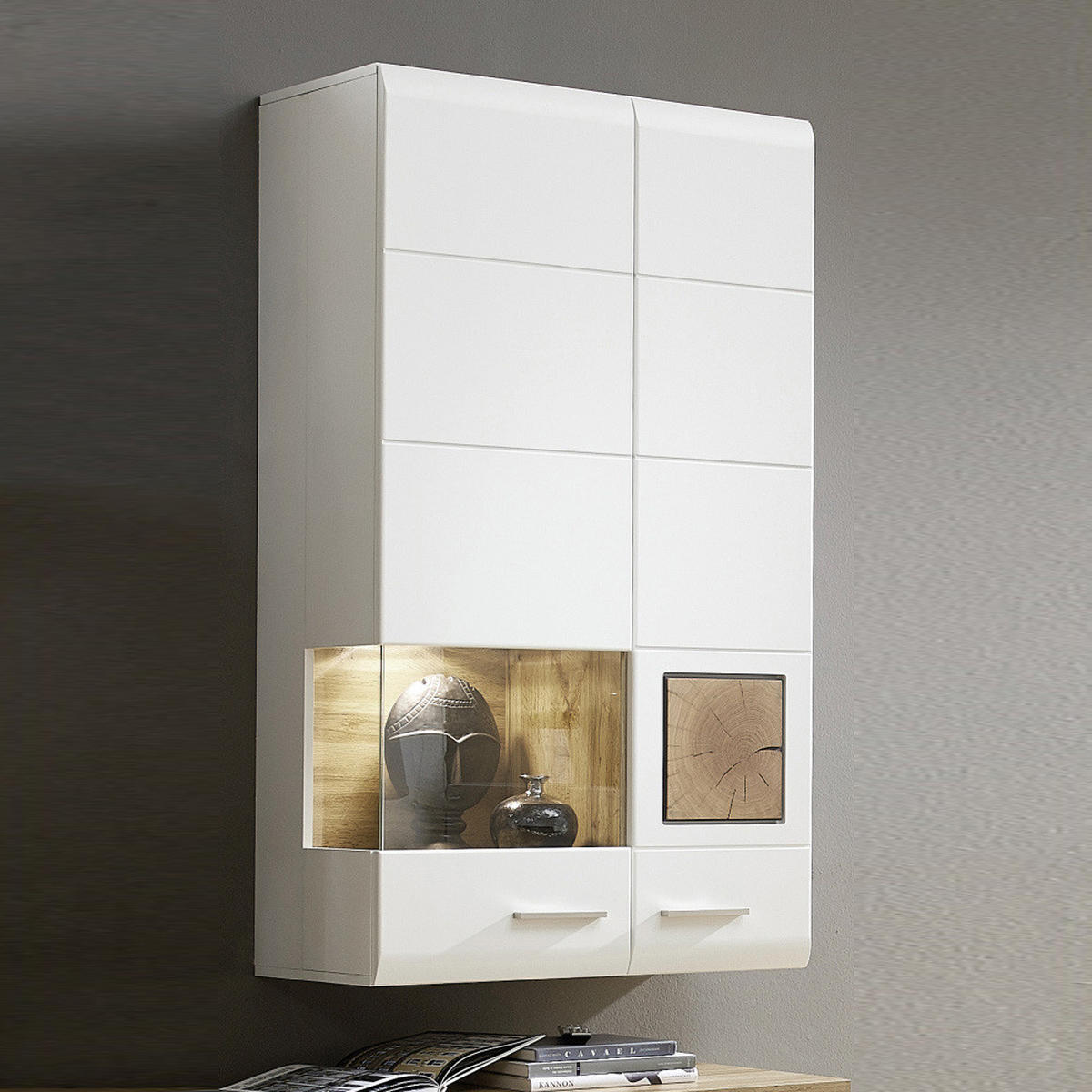 WOHNZIMMER-SET 6-TLG. Faro-36 - Weiß, Holzwerkstoff (215/47/315cm) - Lomado