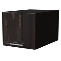 AUFSATZSCHRANK Essen W6B/40 Schwarz Hochglanz / Schwarz Matt 40 / 59 / 36cm - Schwarz Hochglanz/Schwarz, Holz/Holzwerkstoff (40/59/36cm) - Feldmann-Wohnen