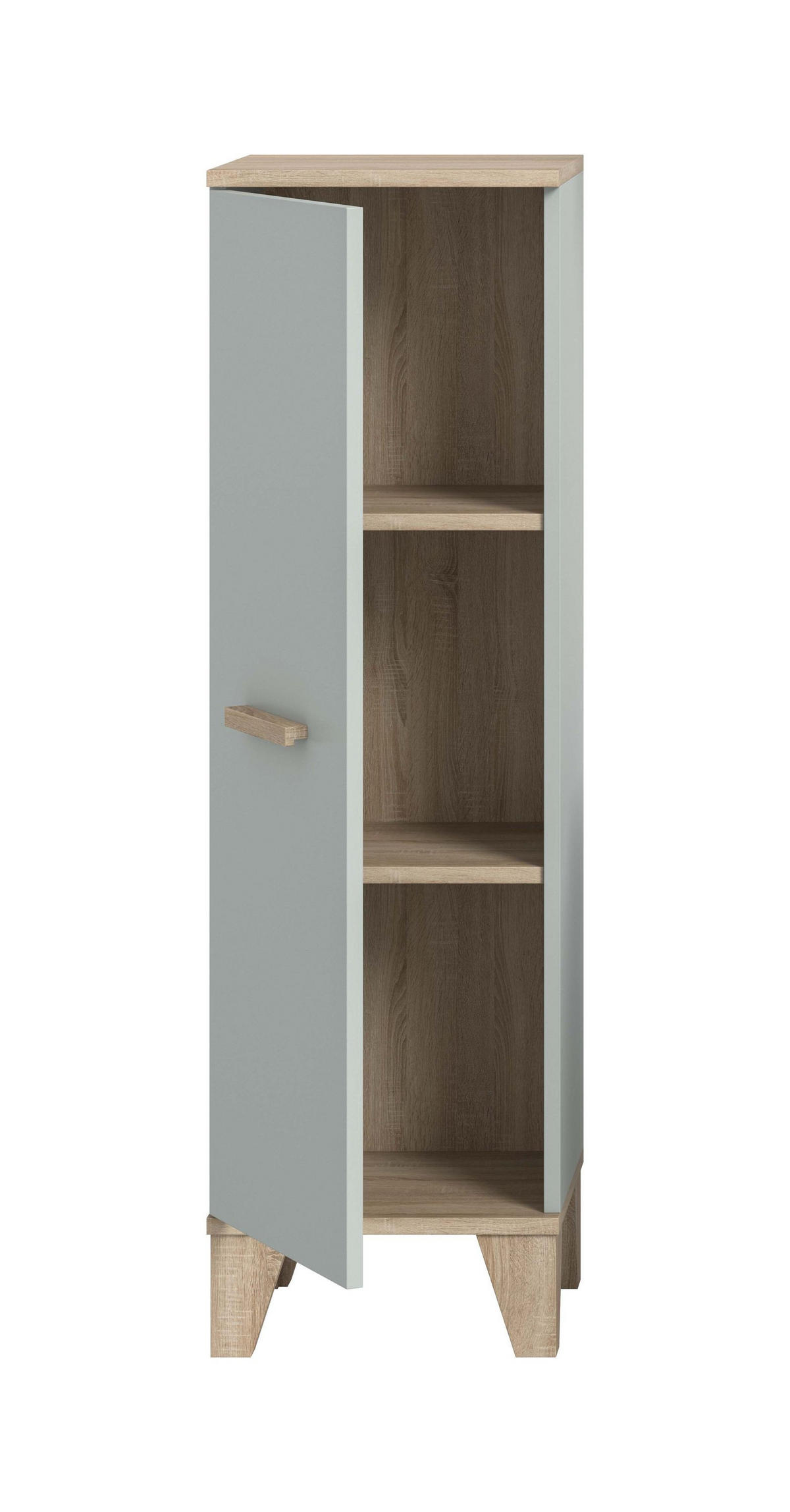 BADMIDISCHRANK STAR (B/H/T: ca. 34/116/31 cm) in hellgrün/hellgrün - Hellgrün, Holzwerkstoff (34/116/31cm)