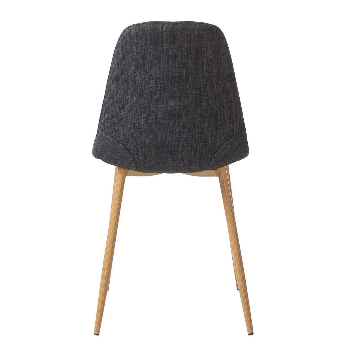 POLSTERSTUHL-SET - Anthrazit, Textil/Metall (44/87/52cm) - home24