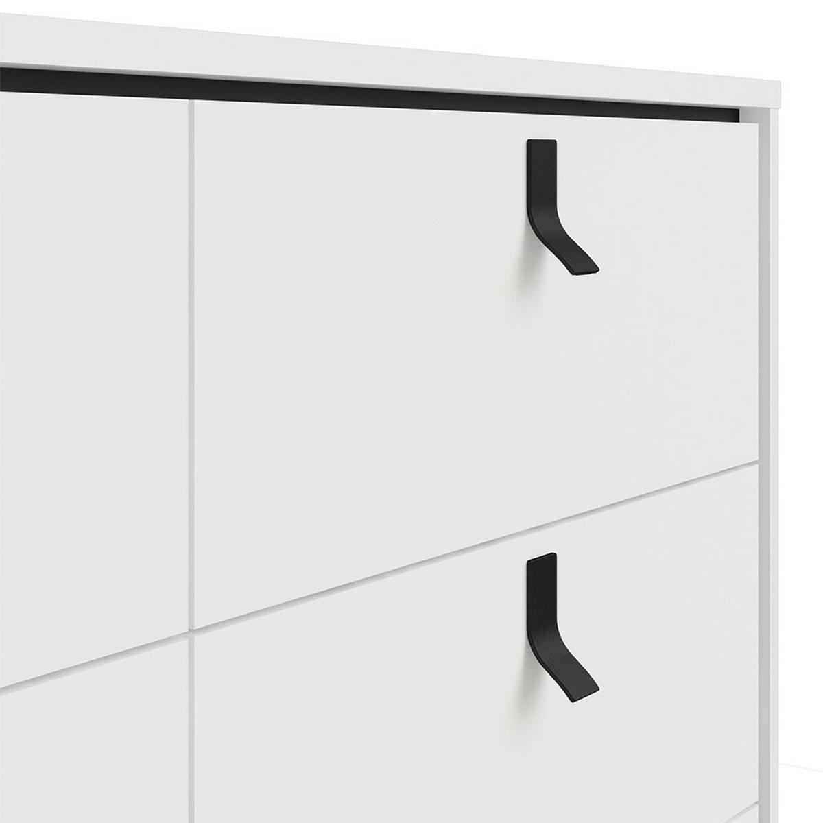 KOMMODE Rye Weiß 150/40/95 cm - Weiß, Holzwerkstoff/Metall (150/95/40cm) - ebuy24