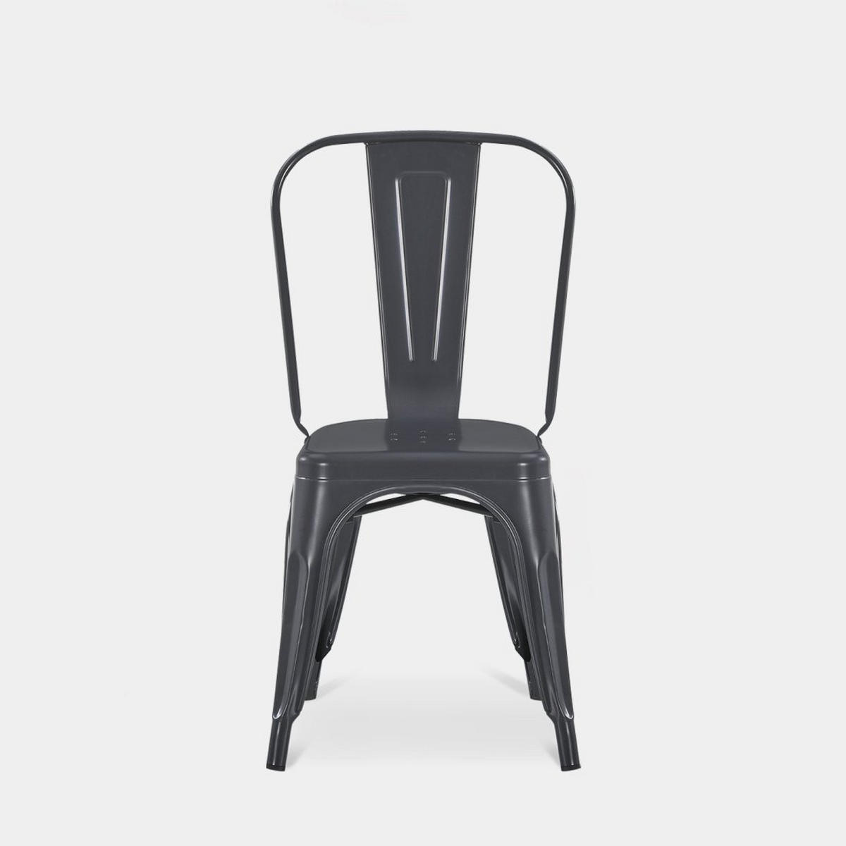 STUHL FÜR DRAUSSEN Hjorts Grau 46 cm x 85 cm - Grau, Metall (46/85/49cm)