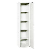 PUTZMITTELSCHRANK Amego HxBxT 180x40x40 cm 4x Fachboden Weiß-Weiß - Weiß, Metall (40/180/40cm) - PROREGAL