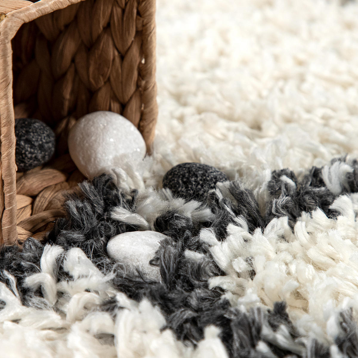 HOCHFLORTEPPICH 60/100 cm Kalmar 443 - Creme, Textil (60/100cm) - Paco Home