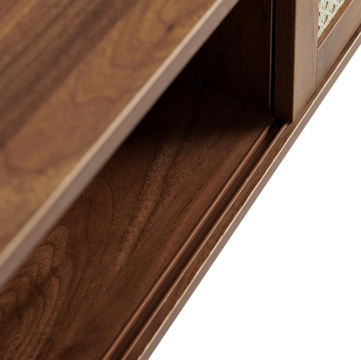 COUCHTISCH 105/55/40 cm braun aus MDF mit Schiebetür - Braun, Holzwerkstoff (105/55/40cm) - OKMYHOME