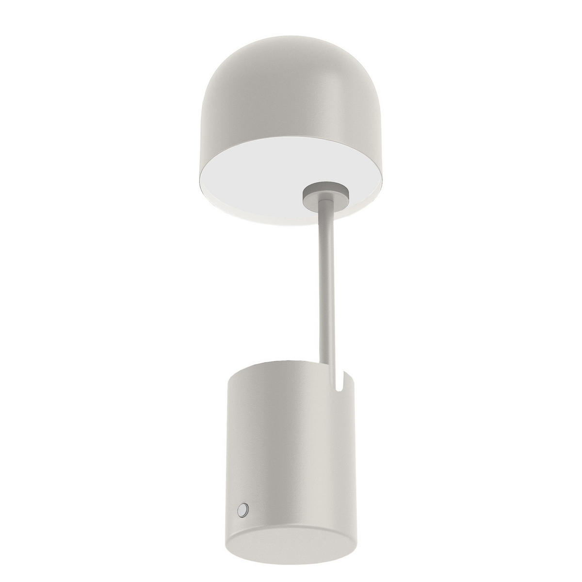 AKKU-TISCHLEUCHTE - Eisen - Beige, Metall (13/13/37cm) - home24