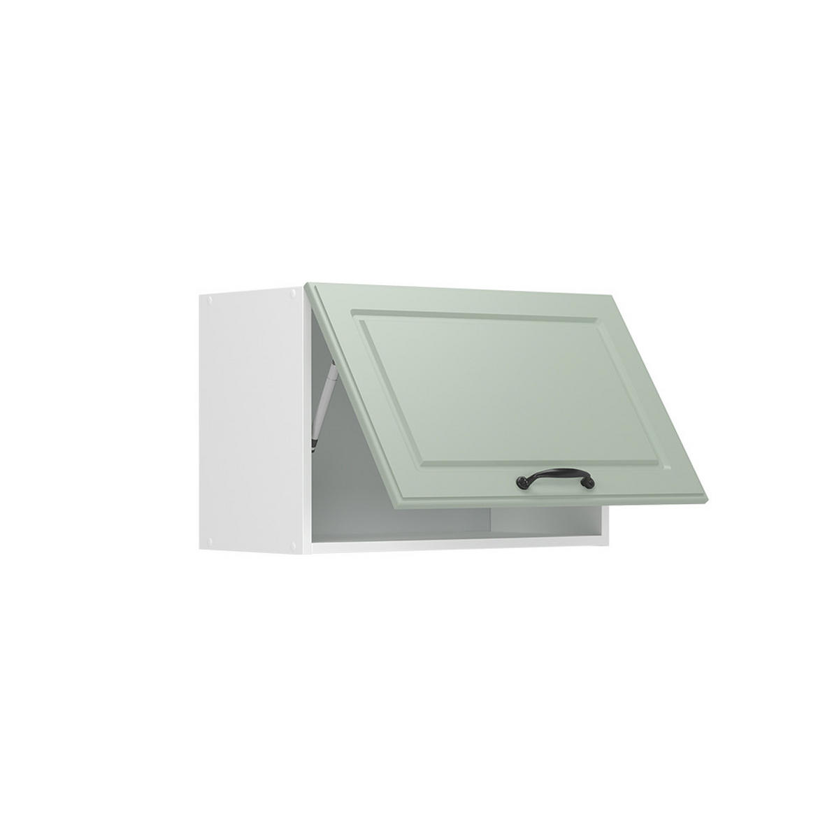 VĚŠÁK NA STĚNU R-Line, Mint venkovský dům/Bílá, 60 cm Plochý - bílá/zelená barva, kompozitní dřevo (60/40/31cm) - Vicco