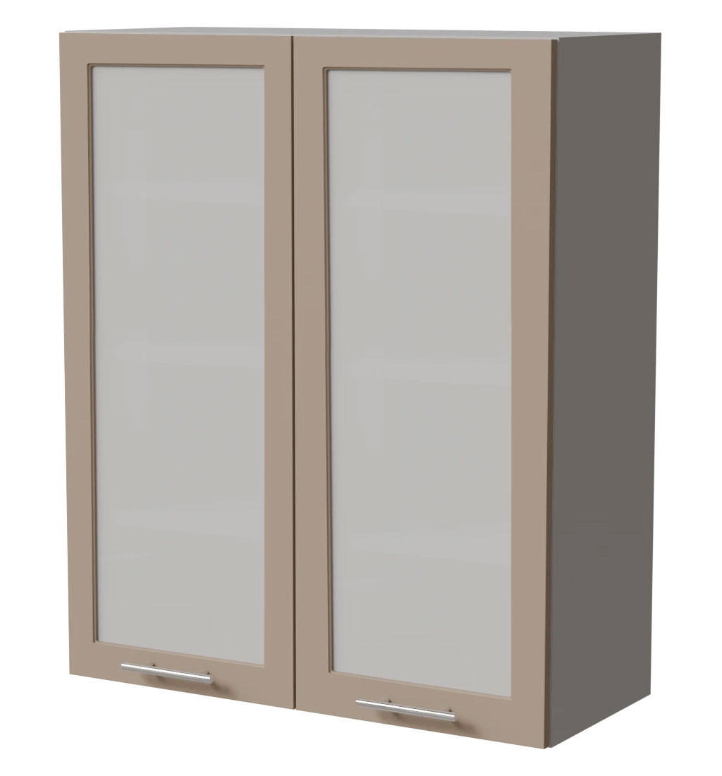 Feldmann-Wohnen Hängeschrank Graubraun, Grau 80x96x32.5 cm