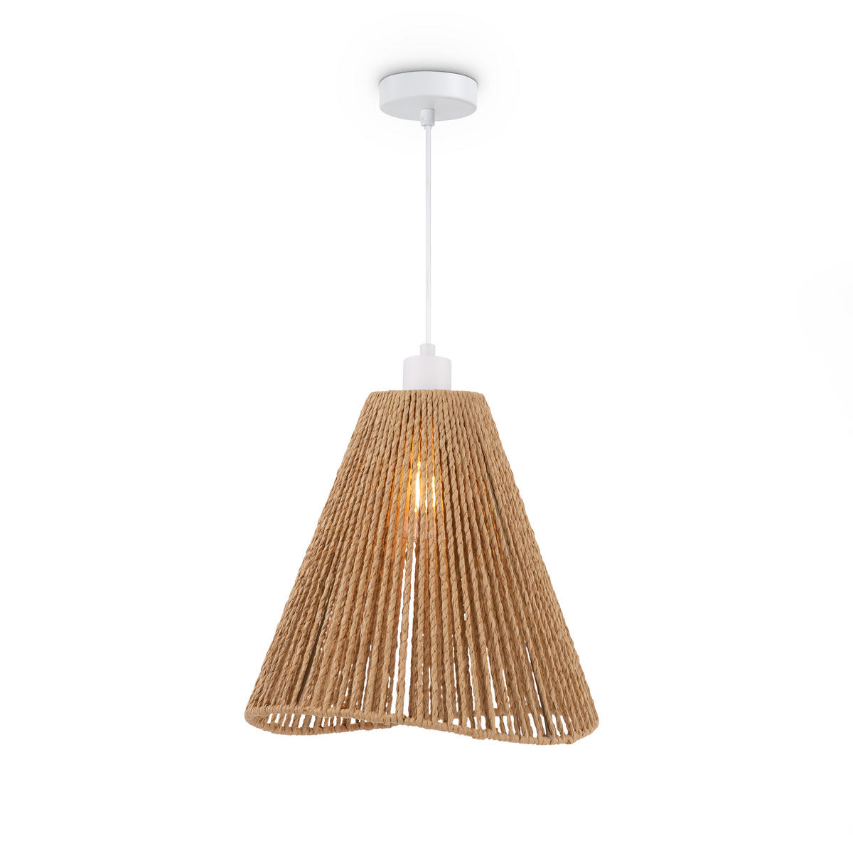 PENDELLEUCHTE Hugo - Weiß, Metall (30.5/30.5/35cm) - Paco Home