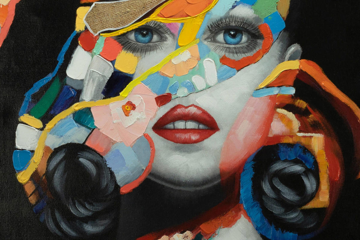 ACRYLBILD HANDGEMALT 75/100 cm - Multicolor, Holz/Textil (75/100cm) - KUNSTLOFT