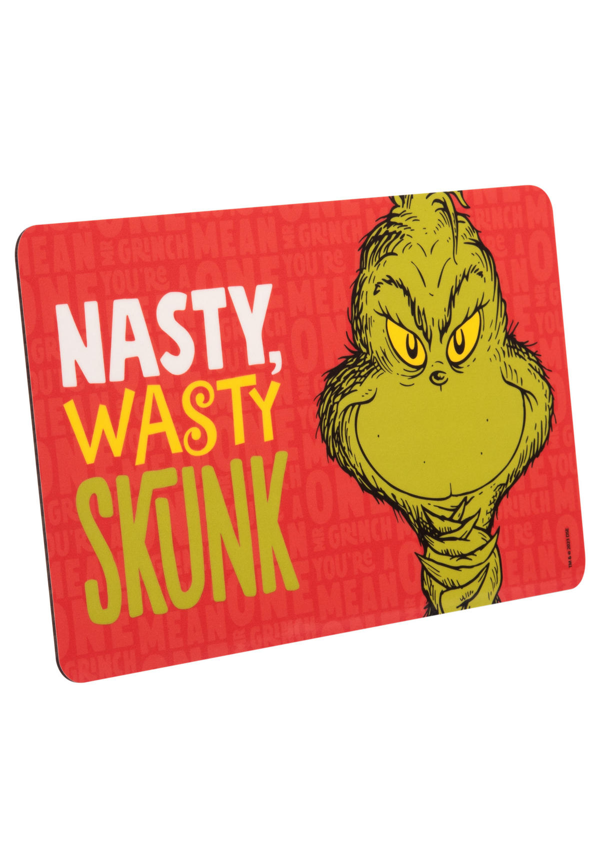 BRETTCHEN The Grinch Nasty Wasty Skunk Rot 14,5 x 23,5 cm - Rot, Kunststoff (14.5/23.5cm) - United Labels