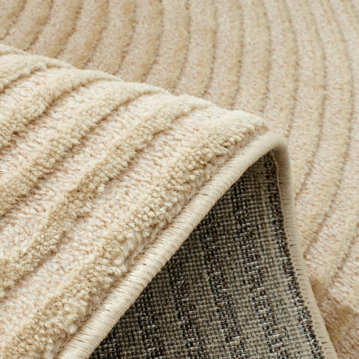TEPPICH mit reliefartigem Muster in Beige Bianca 200x290 cm - Beige, Textil (200/290cm) - Nazar Rugs