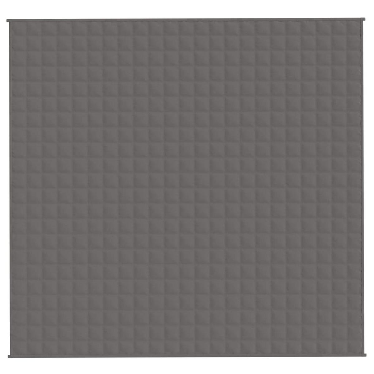 GEWICHTSDECKE Grau 220/240 Cm 15 Kg Stoff - Grau, Textil (220/240cm) - vidaXL