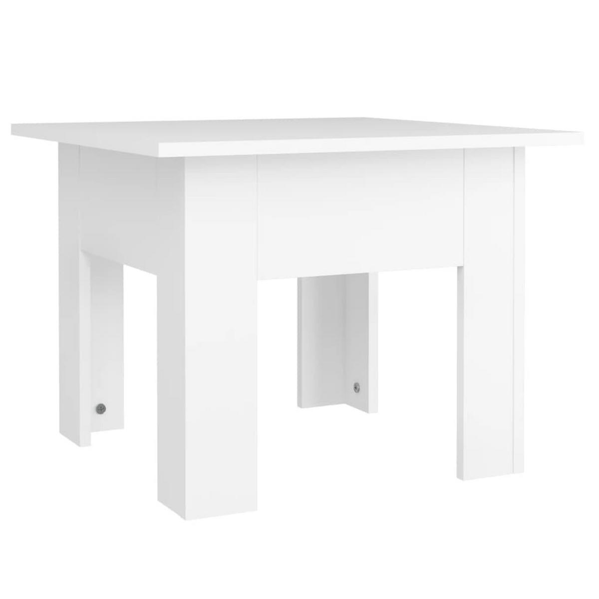 COUCHTISCH Weiß 55x55x42 cm Holzwerkstoff - Weiß, Holzwerkstoff (55/55/42cm) - furnicato