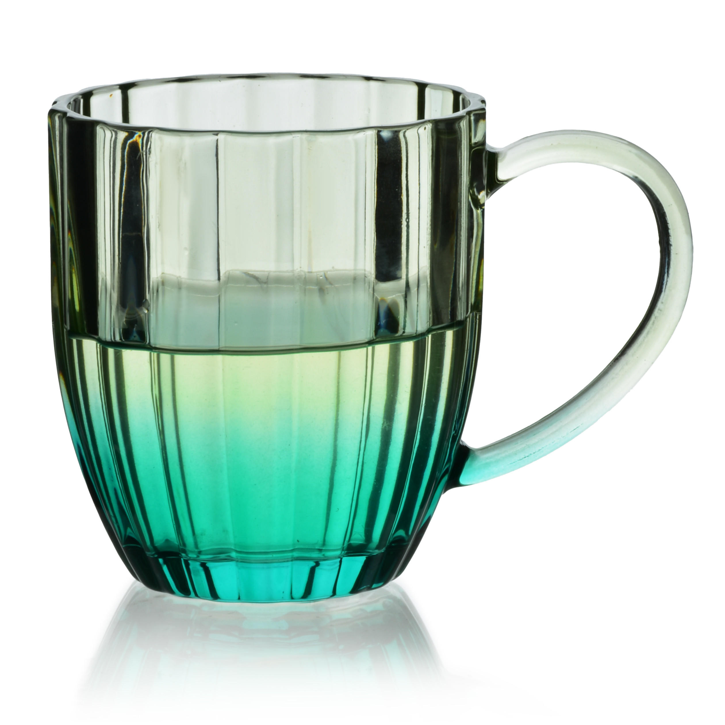 BECHER Vini Grün 9/13/10 cm Glas - Grün, Glas (0.35L) - Mondex