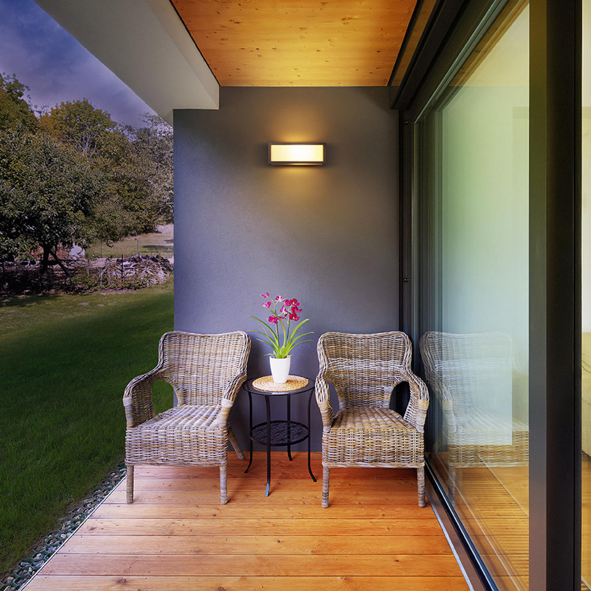 AUSSENLEUCHTE DURANT Anthrazitgrau 15 W IP54 - Grau, Metall (10/109/25cm) - Rendl