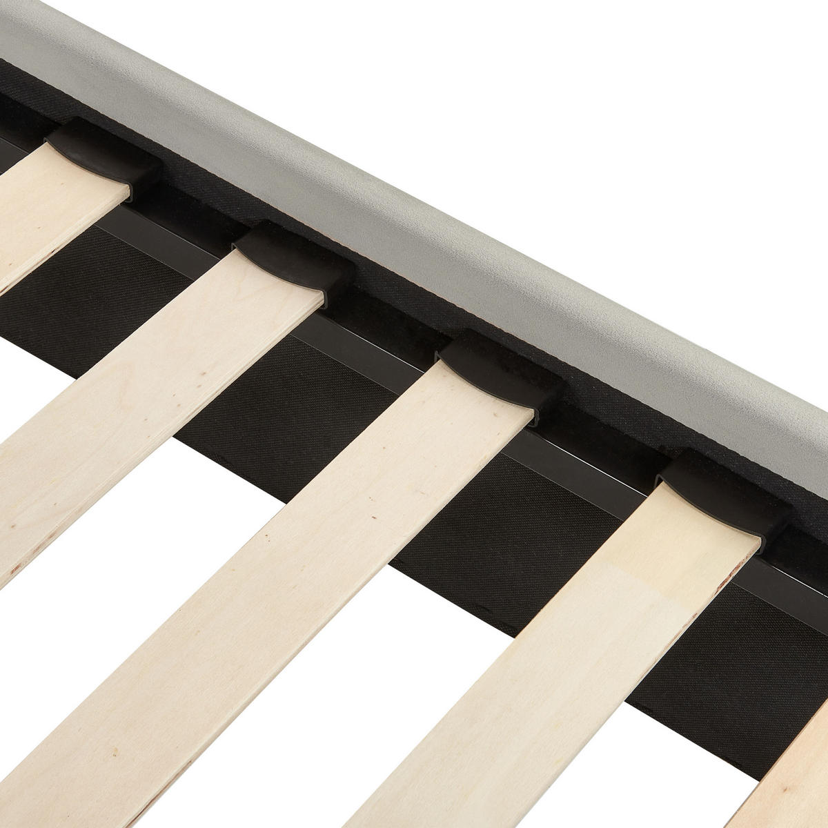 POLSTERBETT 140/200cm Hellgrau Chaleix - Hellgrau, Textil (140/200cm) - Beliani