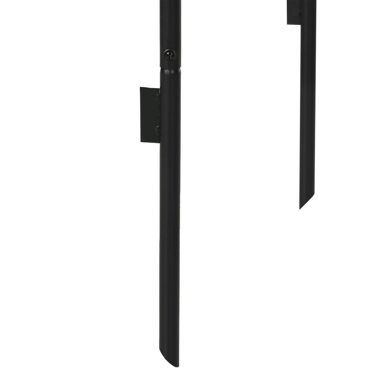 RŮŽOVÝ OBLOUK, kov, černý - černá, kov (40/240/140cm) - Outsunny