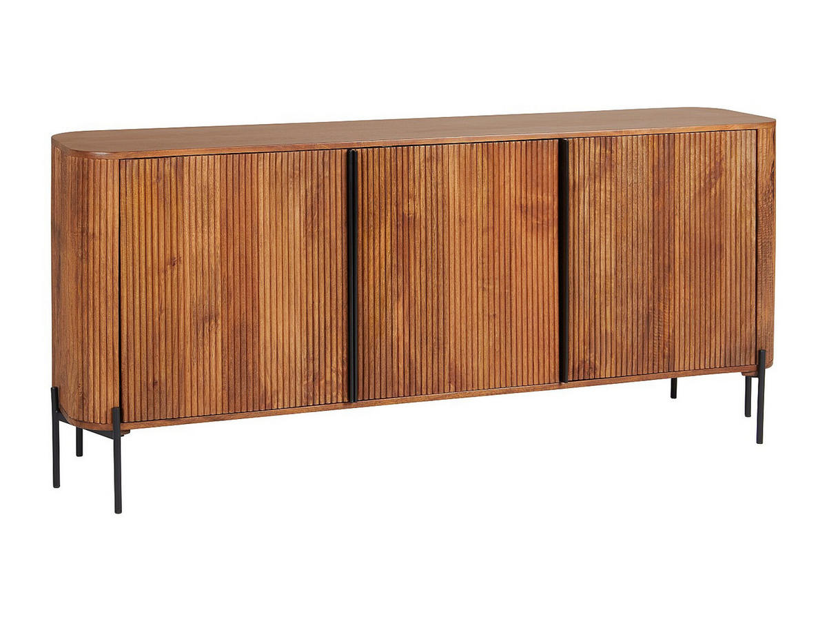 SIDEBOARD - 175.7 cm x 40.1 cm - holz - naturfarben dunkel Balimela - Naturfarben, Holz (175.7/80/40.1cm) - Vente-Unique
