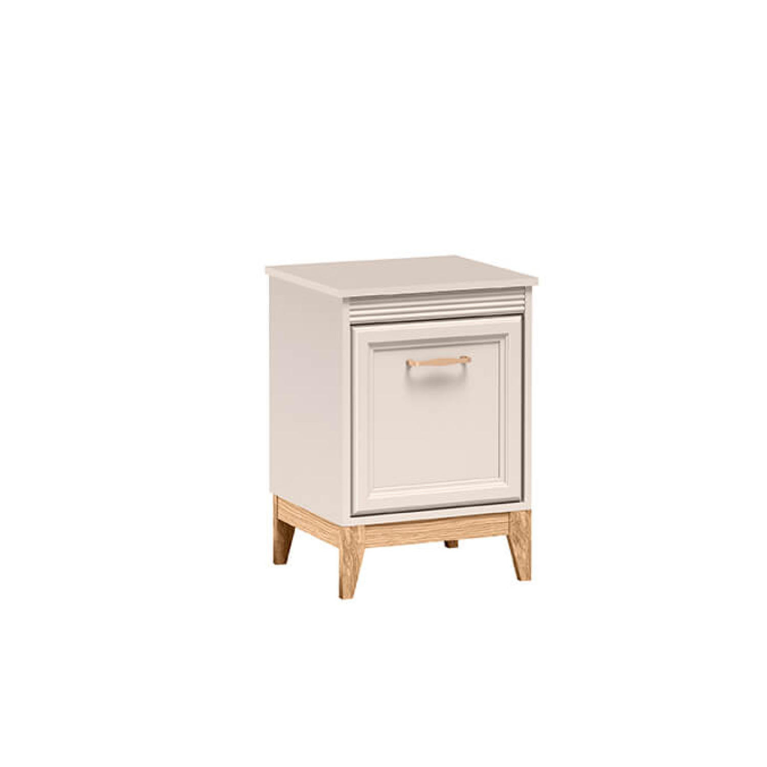 NACHTTISCH Windsor W-11 45 x 62 x 40,5 cm Kaschmir - Kaschmir/Eichefarben, Eichenholz/Holzwerkstoff (45/62/40.5cm) - Koseto