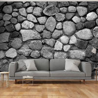 SELBSTKLEBENDE FOTOTAPETE 392/280 cm - Grau, Kunststoff/Textil (392/1cm) - KUNSTLOFT