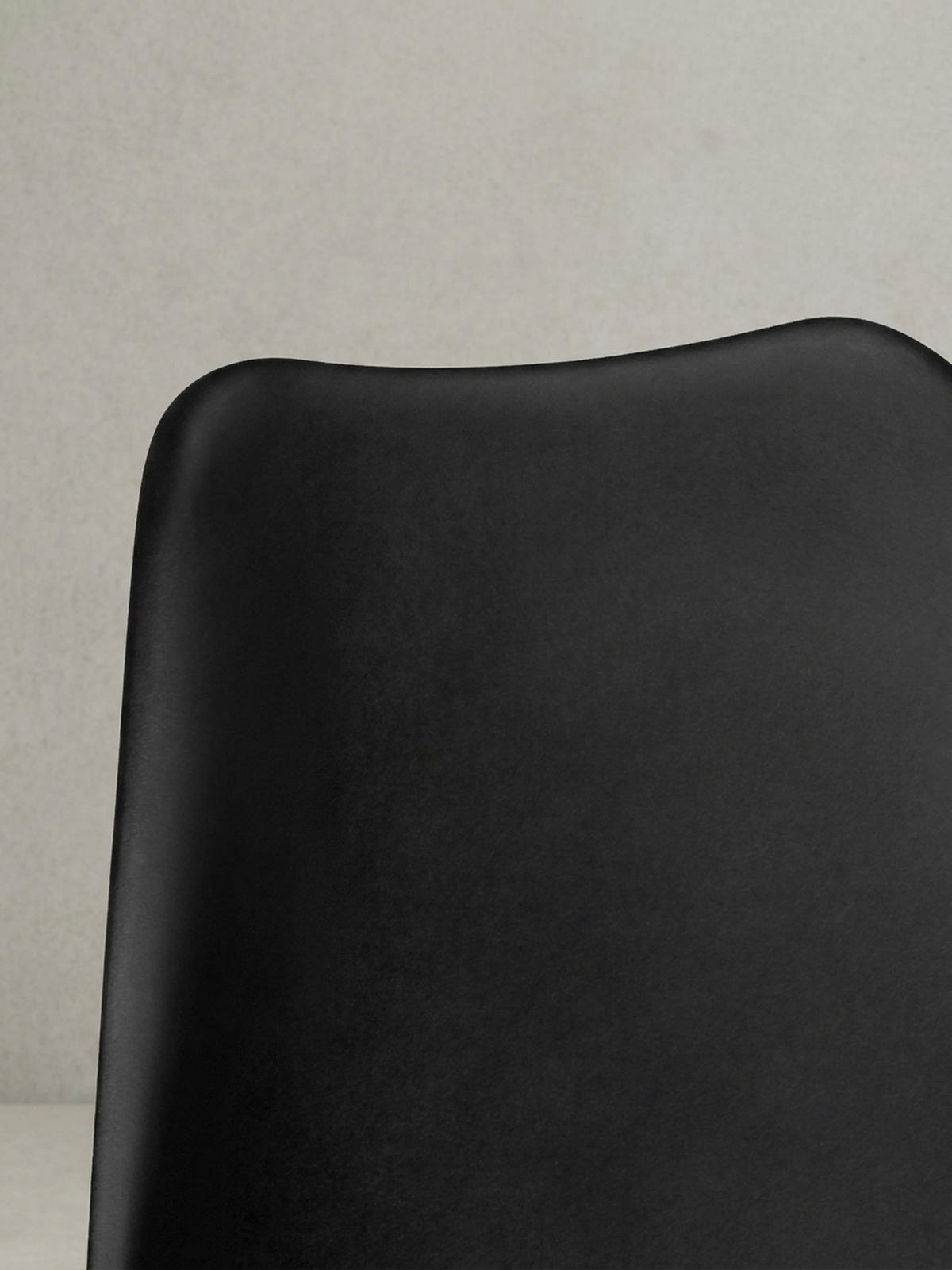 ESSZIMMERSTUHL Stoffbezug mit Holzgestell Modern gepolstert, Schwarz 49x52x87 cm - Schwarz, Holz/Kunststoff (49/87/52cm) - KADIMA DESIGN