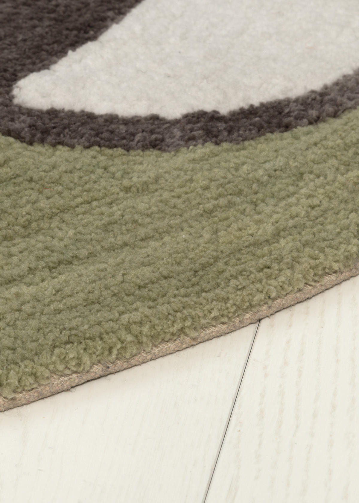 KINDERZIMMERTEPPICH Koala Ø 100 cm - Grün, Textil (100/100cm)